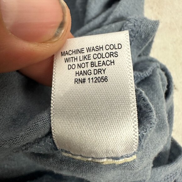 Zenana Premium Womens V-Neck Short Sleeve T-Shirt Size 1X Blue - Picture 5 of 5